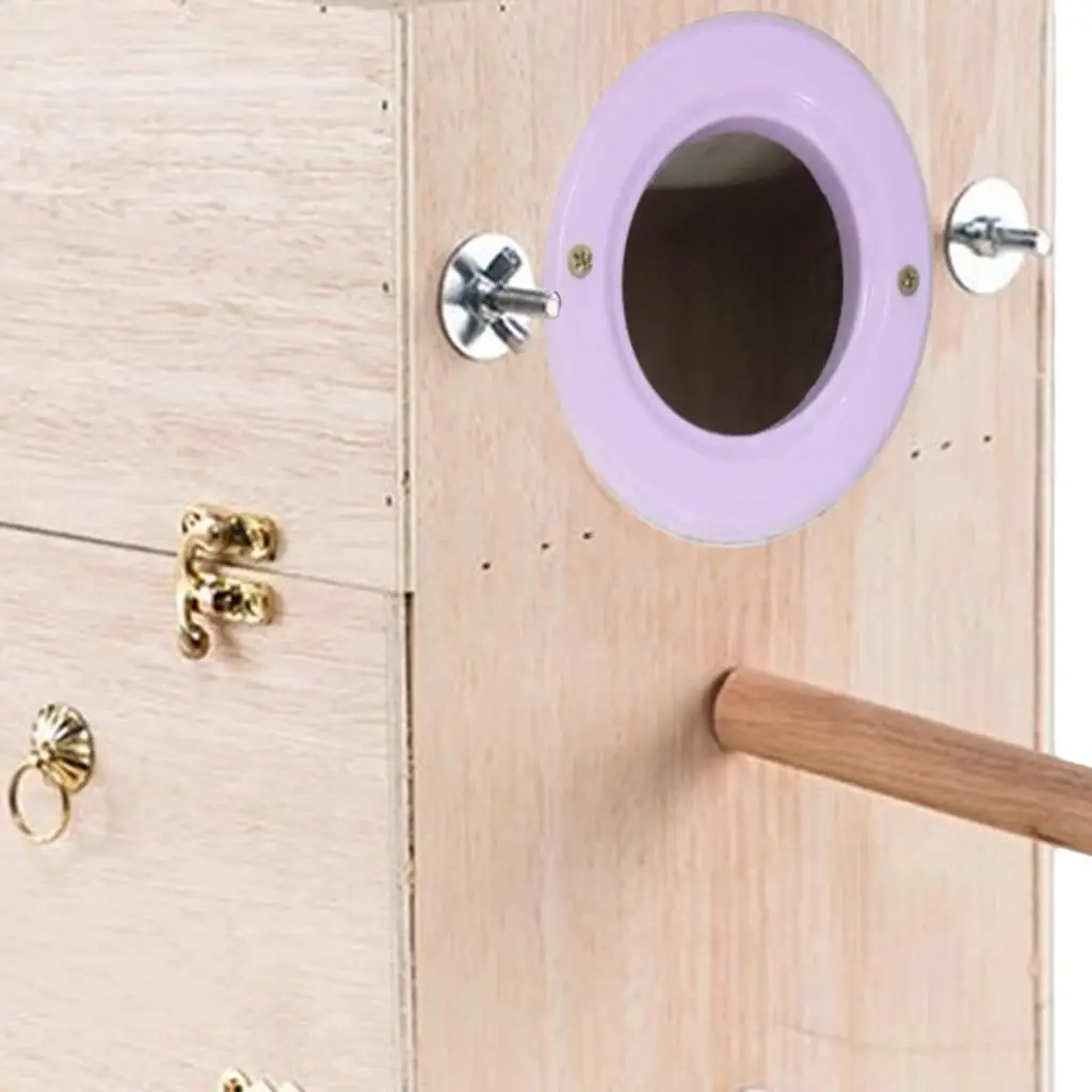 Caja de cría de madera para aves pequeñas y medianas – Nido natural - imagen 2