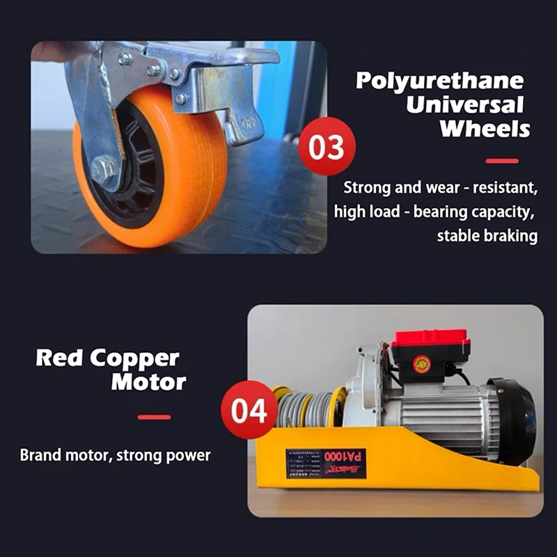 

4M Electric Scaffolding Heavy-duty Foldable Construction Site Indoor and Outdoor Decoration Remote Control Hoist Mobile Lifting