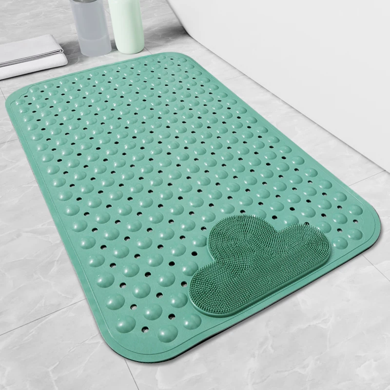 

Clean Feet Bathroom Non-slip PVC Bath Mat Washable Shower Bathroom Mat Massage Clean Feet Bathroom Non-slip Bath Mat