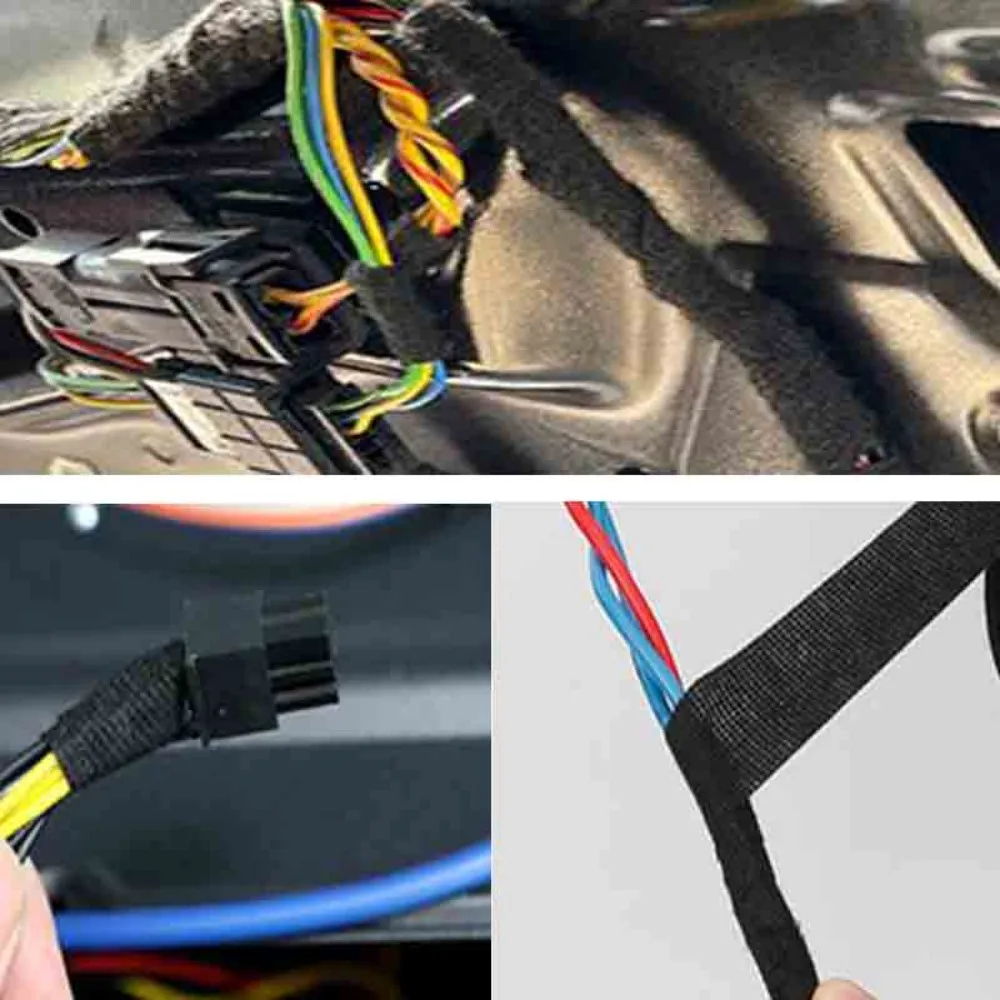 New Door Lock Protector Car Anti-noise Anti-shock Tape Buffer Cable Wiring Sound Insulation Pad