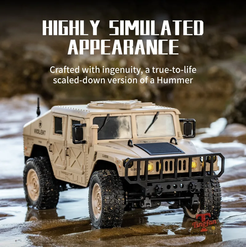 

JJRC C8835 1/14 RC Car Simulation 4x4 All-terrain 2.4G Remote Control Car Off-road Climbing Electric Truck LED Light RC Toy Gift