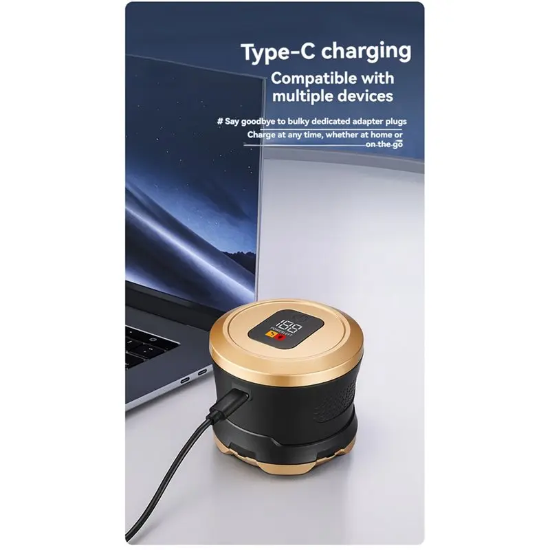 A02V-6D Magnetic Electric Head Shaver Rechargeable For Bald Men LED Display Waterproof Beard Shaver Hair Trimmer