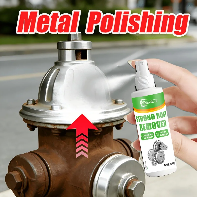 Professional Metal Polishing Spray That Effectively Removes Rust and Oxidation from Metal Surfaces. Ideal for Metal Kitchenware,