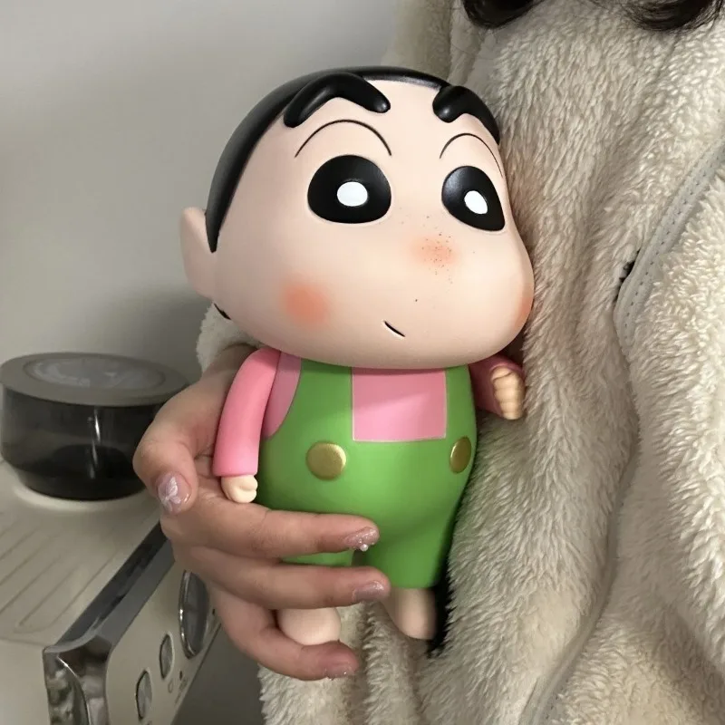 Fashionable Crayon Shin-chan Piggy Bank Cute Freckle Shin-chan Ornaments Piggy Bank Doll Model Popular Gifts Fashion Essentials