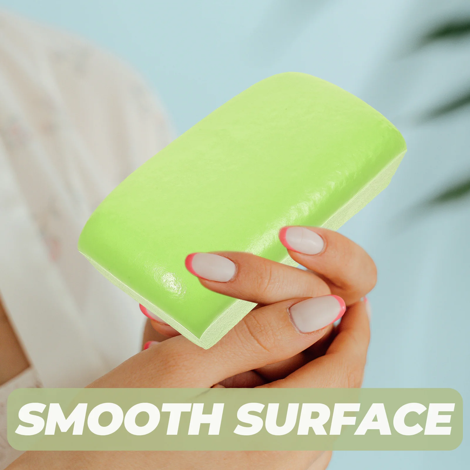 

Simulation Slow Rebound Mousse Cake Green Rectangle PU Decompression Toy Photo Prop Fake Bread Fidget Stress Relief Decor Soft