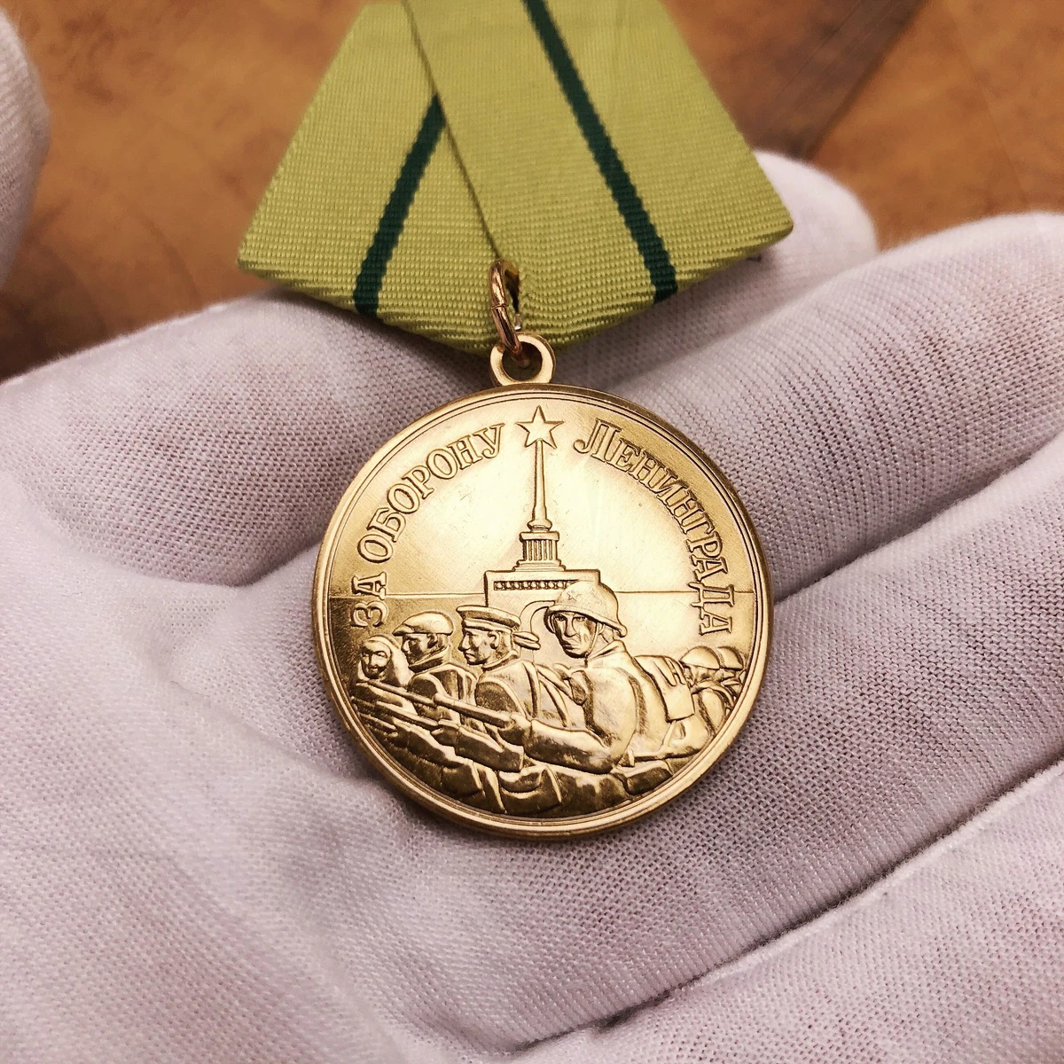 Médaille commémorative fosotique, médaille de Leningrad, épingle soviétique, épingle russe suspendue, vente en gros de cuivre pur, soviétique