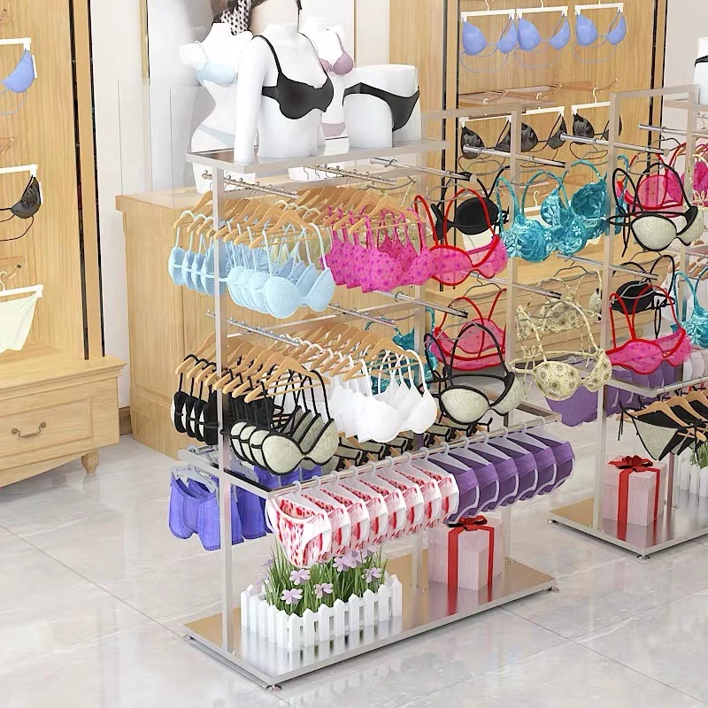 customized.Luxury Underwear Shop Decoration Lingerie Store Display Furniture Underwear Shop Display Rack