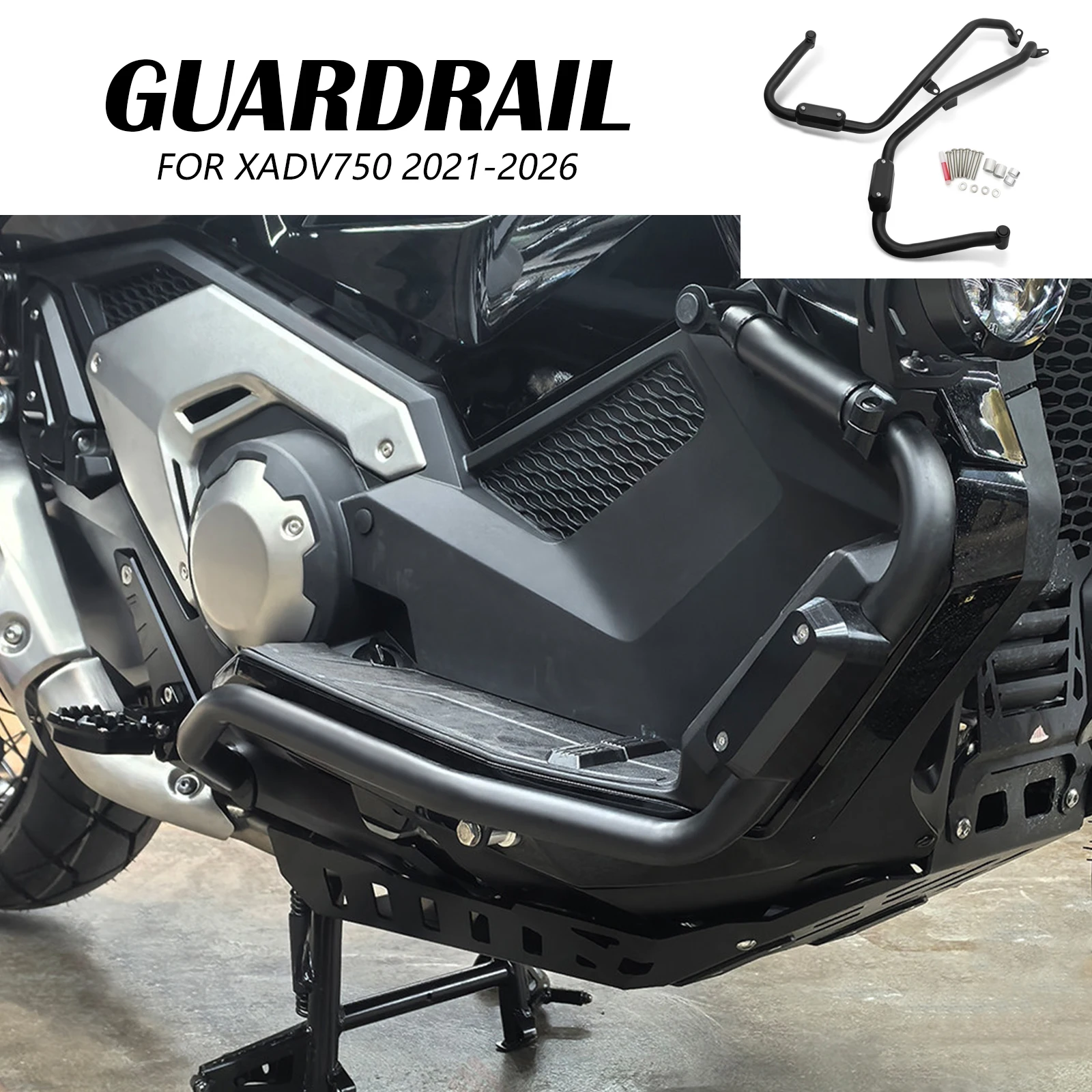 

Motorcycle Engine Body Guard Bumper Bar Crash Guard Bar FOR HONDA X-ADV 750 2021-2026 XADV 750 2025 Buffer Frame Side Protector