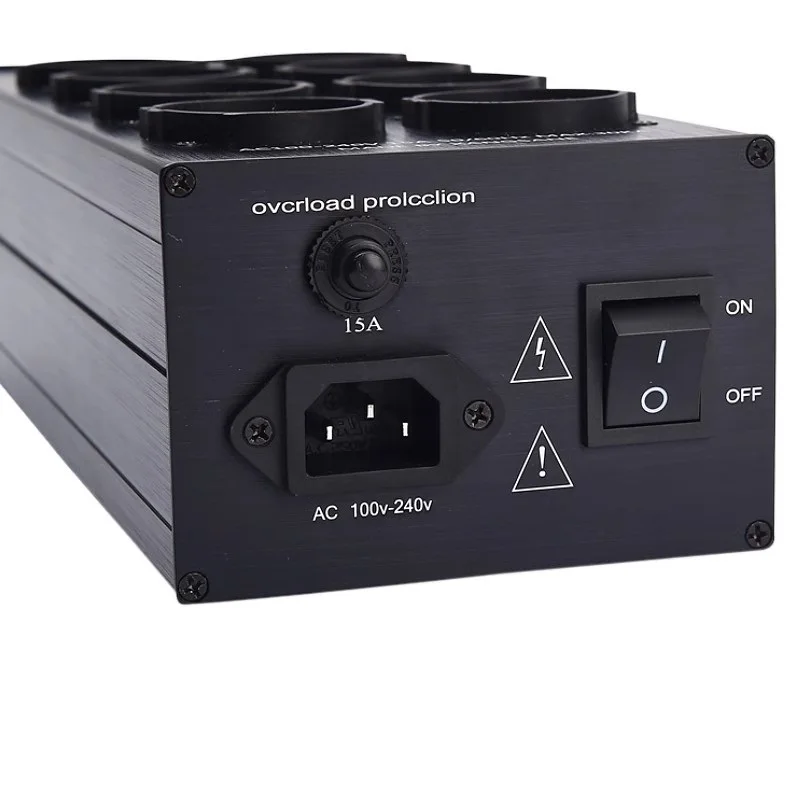 TP80 3000W AC Power Distributor European Standard Power Filter 8-bit EU Power Purifier Socket With Display Function
