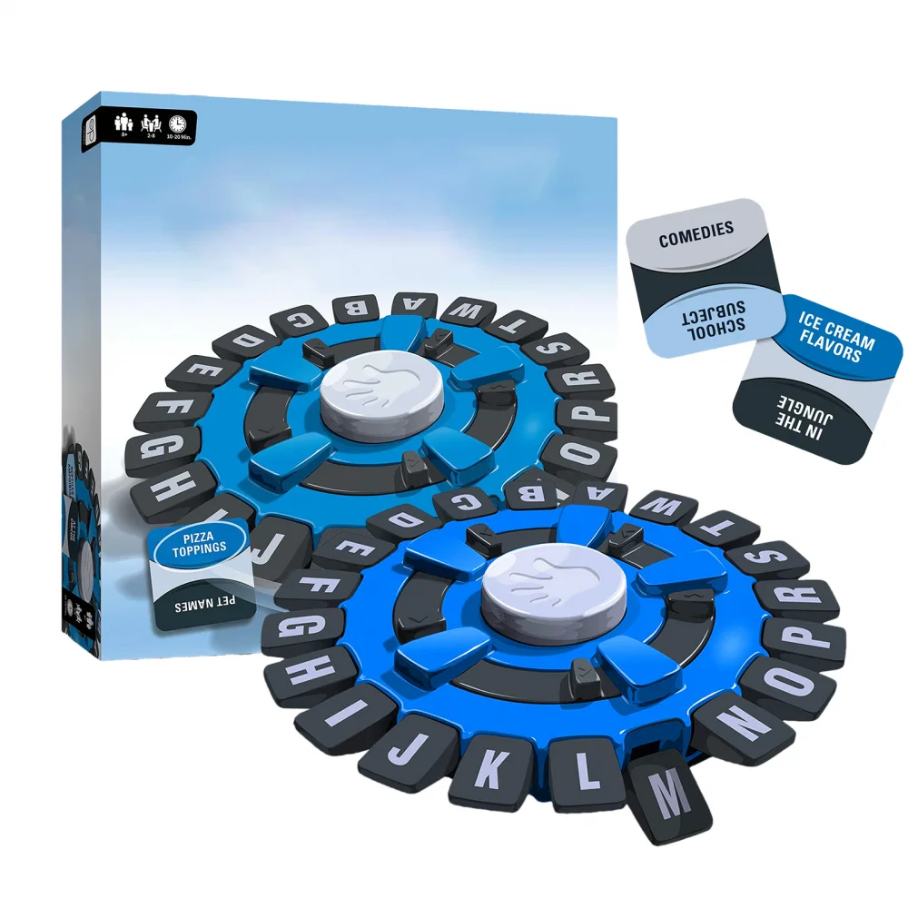 

Word Game Fast-Paced Family Board Game, Choose A Category & Race Against The Timer To Be The Last Player, Learning Game