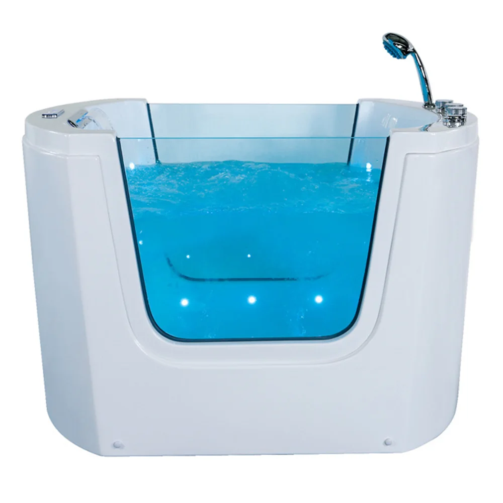 

48 Inch Baby Spa Bath New Arrival Modern White Acrylic Baby Massage Bathtub