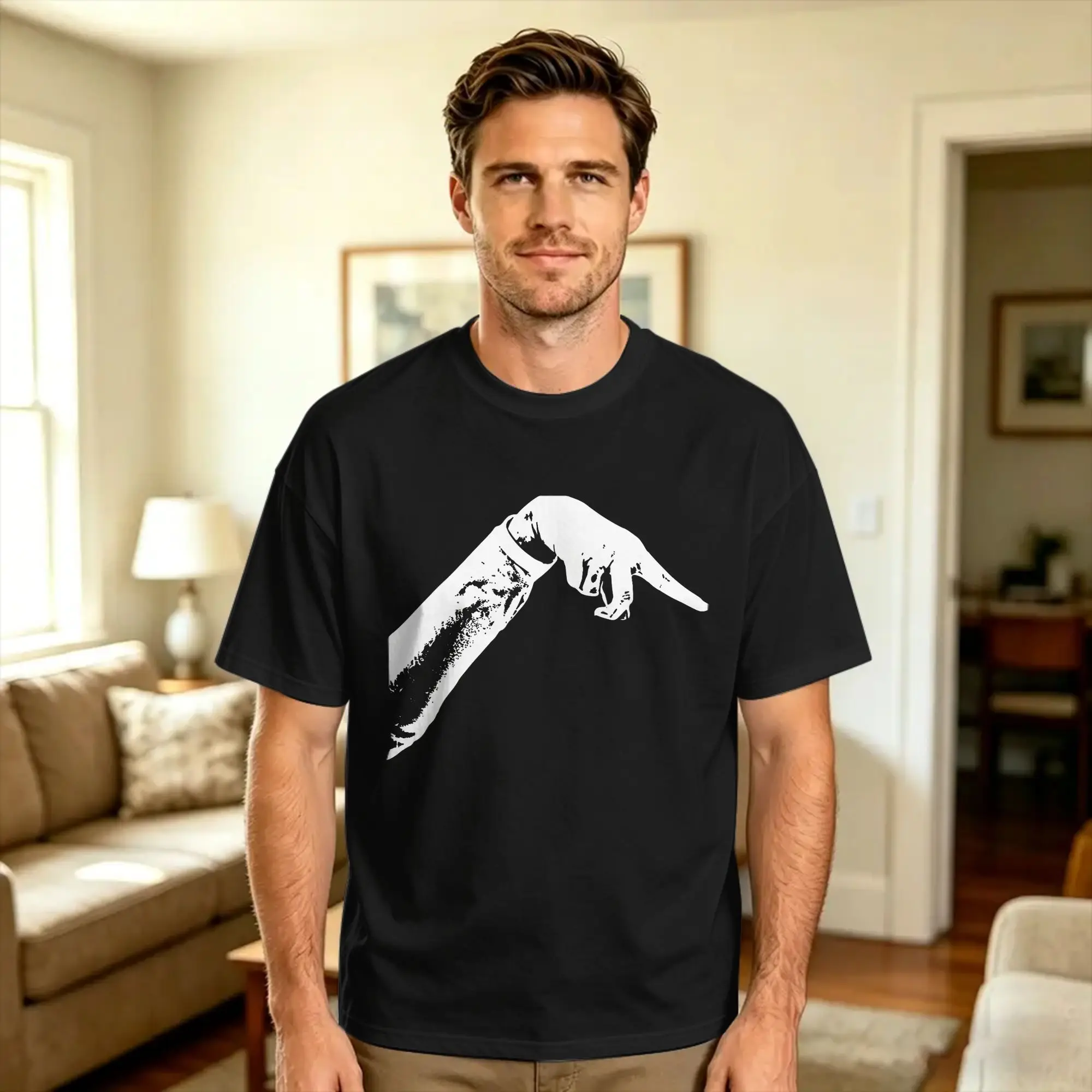 Hand Pointing Meme Funny Basketball  T Shirt Summer  Streetwear T-Shirts Pure Cotton Popular Tee Shirt For Couple Custom Tees