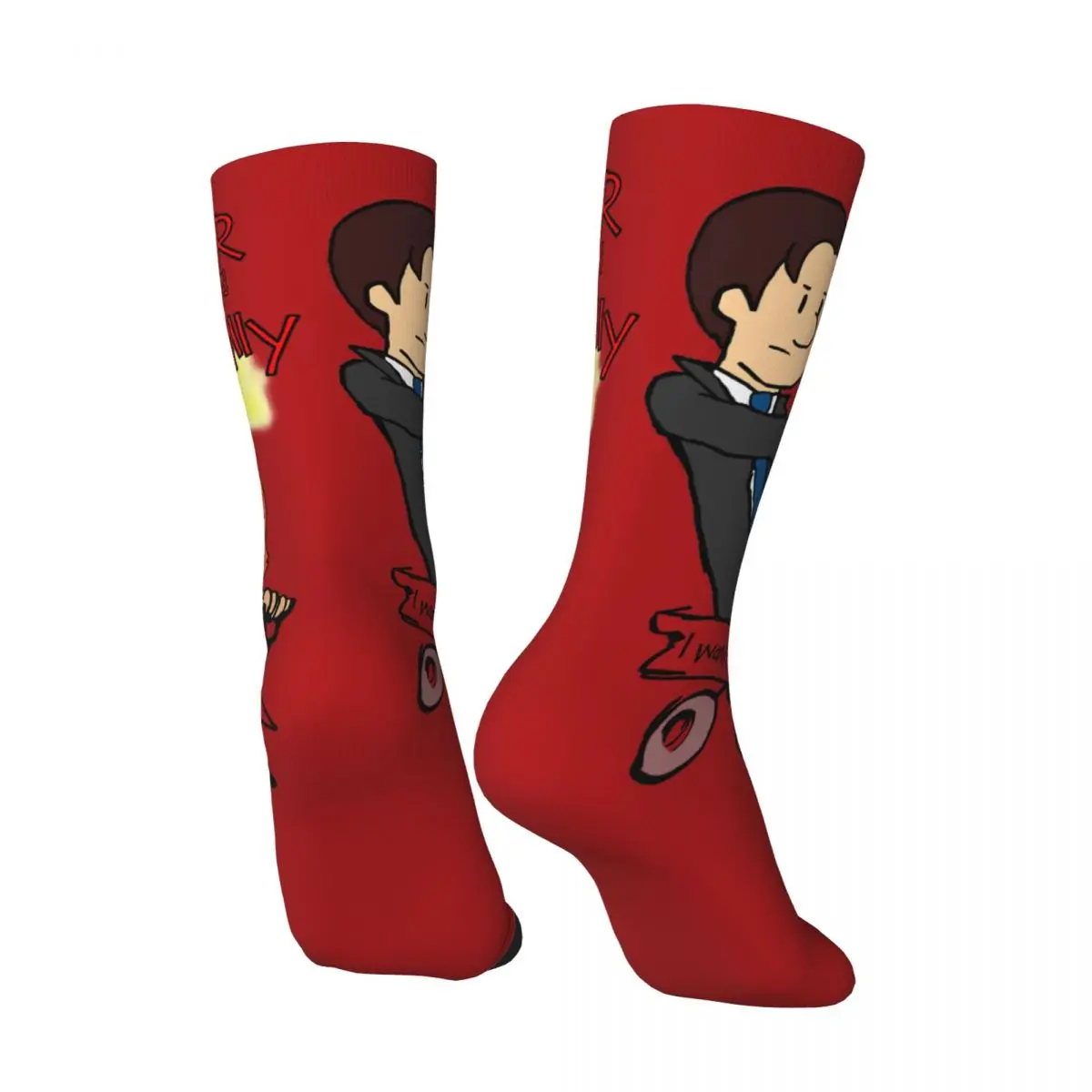 Hip Hop Retro Mulder And Scully Classic Crazy Men's compression Socks Unisex The X Files TV Street Style Seamless Crew Sock