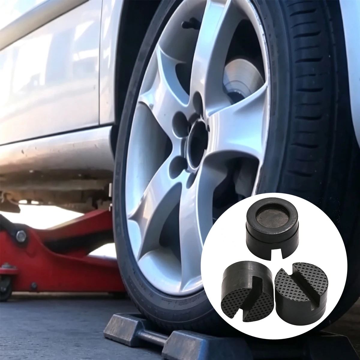 Universal Jack Rubber Support Pad Is Durable and Wear-resistant Trolley Car Lip Jacks Stand Pads Tesla Lift Auto Repair Supplies