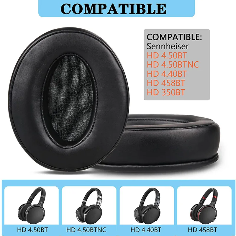 2Pcs/set Replacement Earpads for Sennheiser HD 4.50 HD4.50 BTNC Headphones Ear Pads Cover For Sennheiser HD 4.50BTNC Cushions