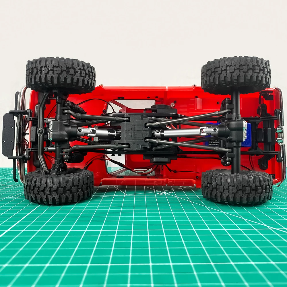YEAHRUN Stainless Steel Center Drive Shafts D-Shaped for 1/18 RC Crawler TRX4M Bronco Defender, K10 F150 Upgrade Parts