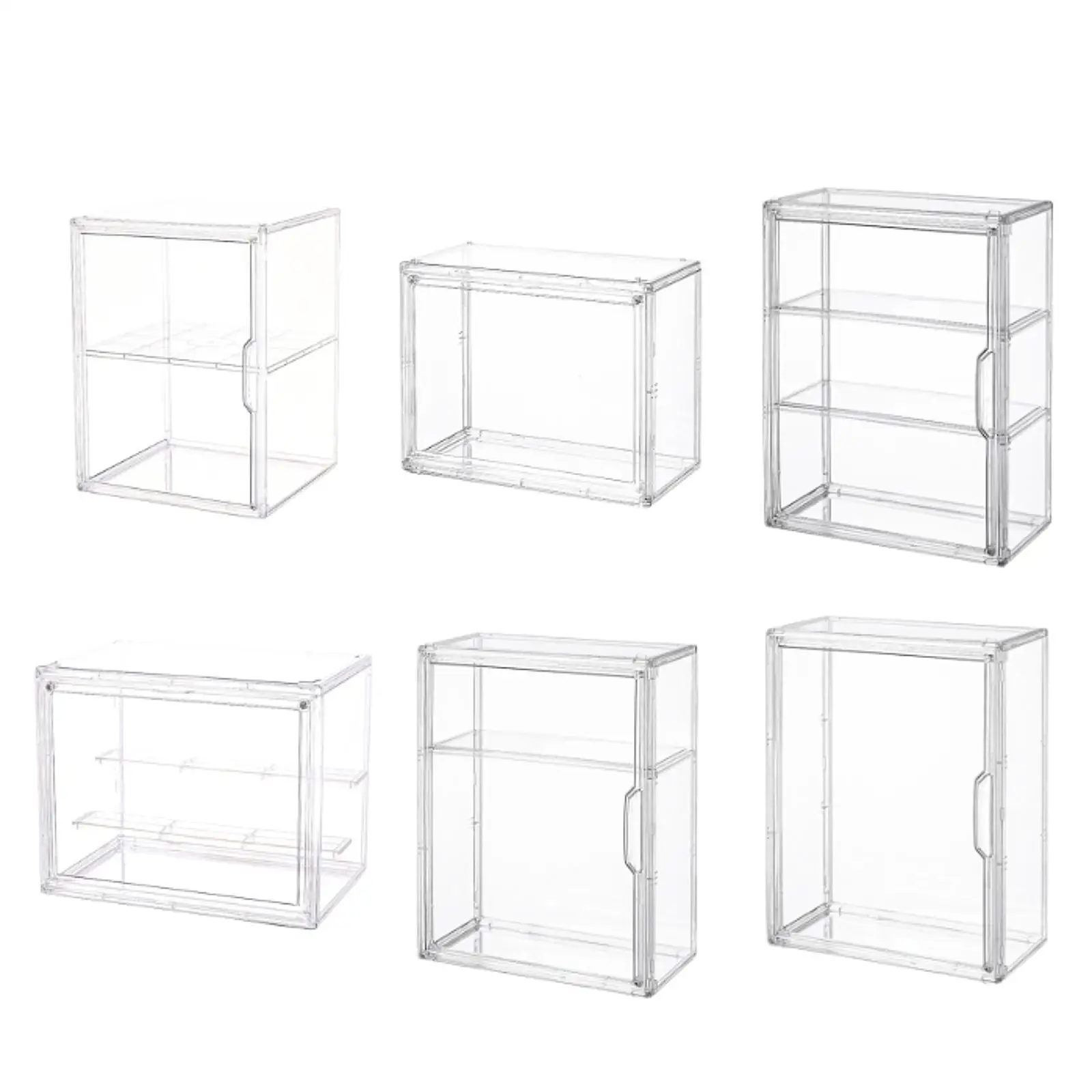 Beeldje Vitrine Met Kast Stofdicht Veelzijdig Helder Model Organisator voor Kantoor Plank Tafelblad Woonkamer Slaapkamer