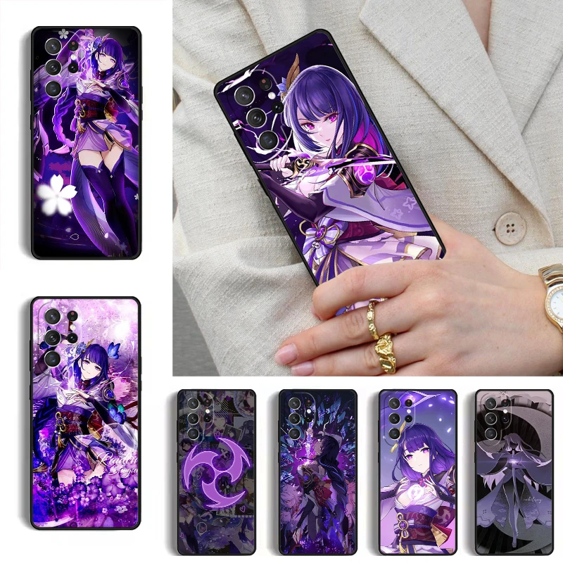 Baal Genshin Impact Game Anime Phone Case for Samsung Galaxy S26 S25 Ultra S24 S23 S22 S21 Plus Note 10 Bumper Cover