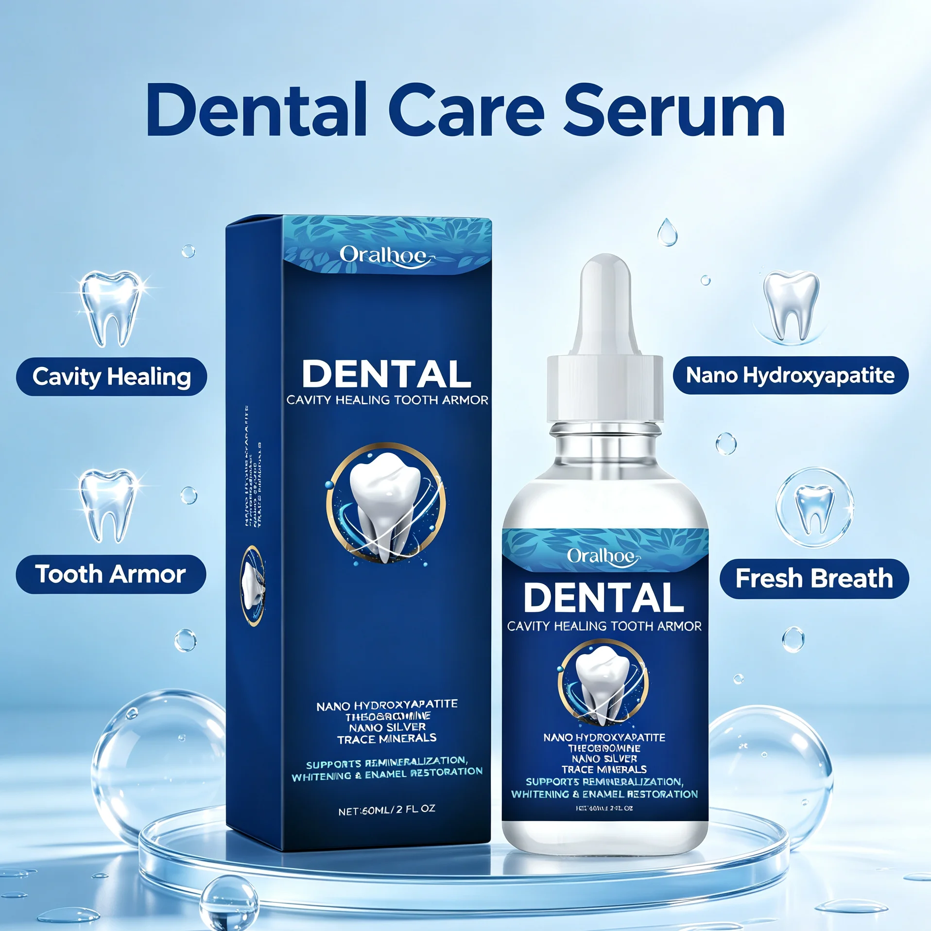 Professional Teeth Whitening Serum Liquid Remove Smoke Tea Stains Brighten Smile Gentle Non Irritating Daily Dental Care Essence