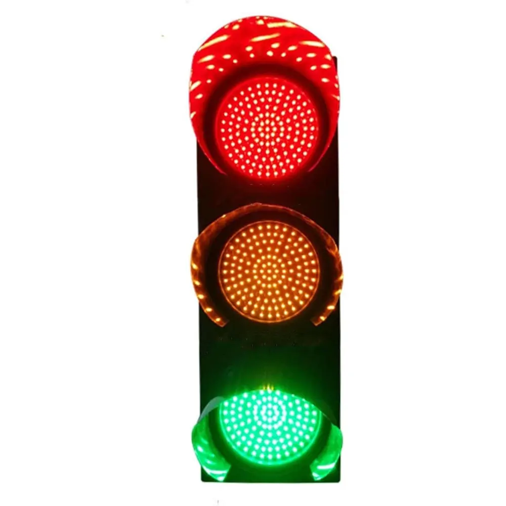 Factory Direct Engineer Grade Plastic High Brightness Red Yellow Green Tri-color LED Traffic Signal Light For Road Intersection