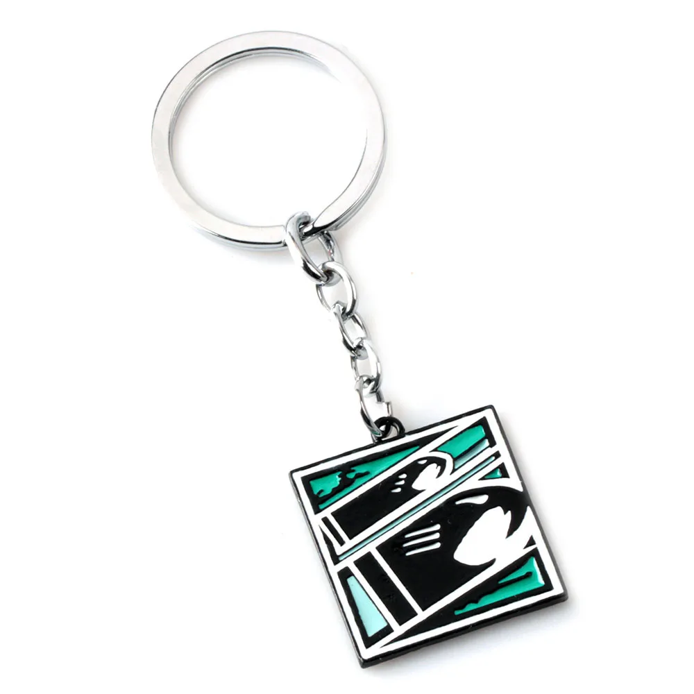 Rainbow 6 Six Seige Cartoon Enamel Keychain Tachanka Echo Kapkan Lesion Smoke Sledge Hibana Operator Logo Key Ring Fans Jewelry