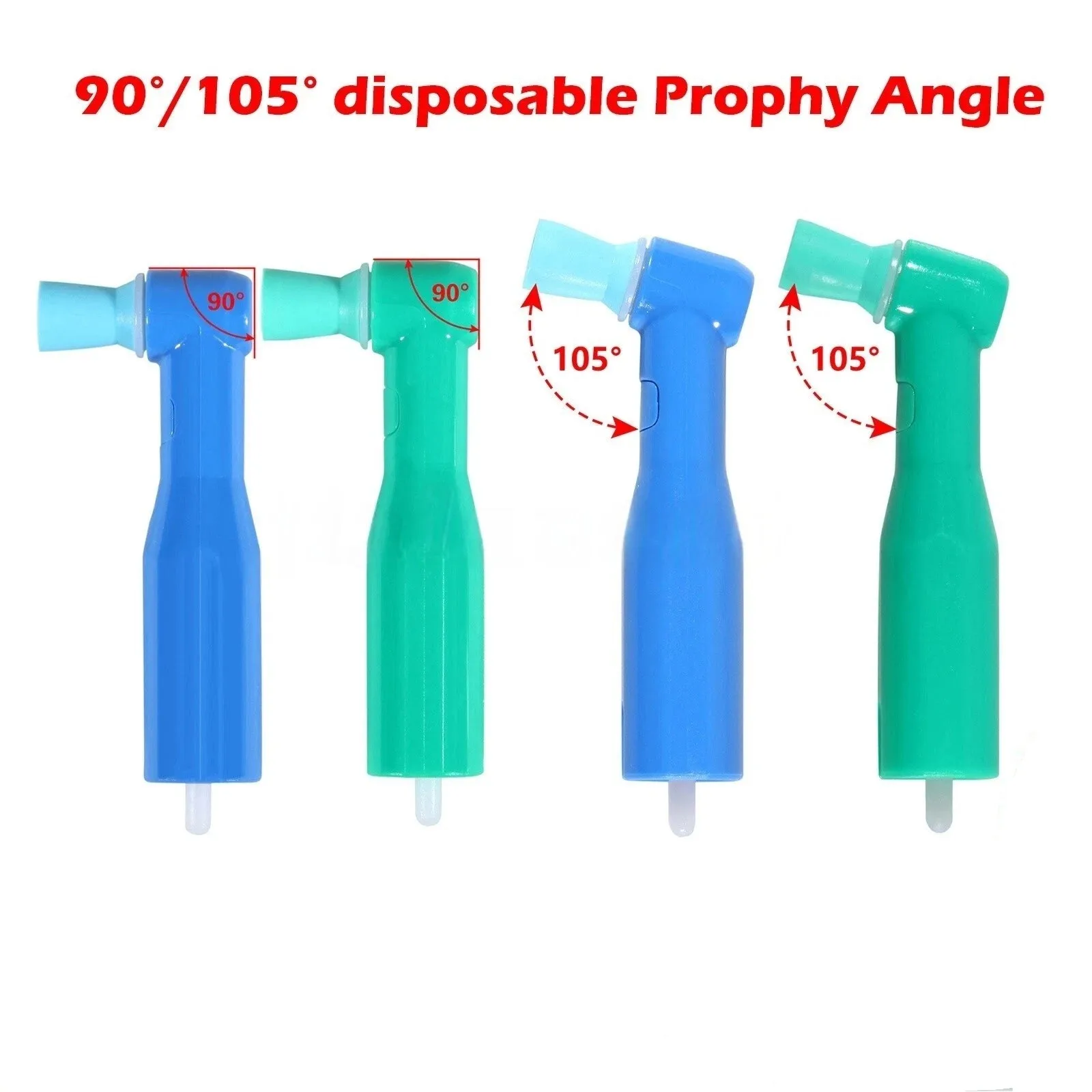 

100 шт. одноразовых стоматологических мягких чашечек Prophy Angles, высшее качество, 90 градусов ° /105 ° Профайнер (Prophy Angle)