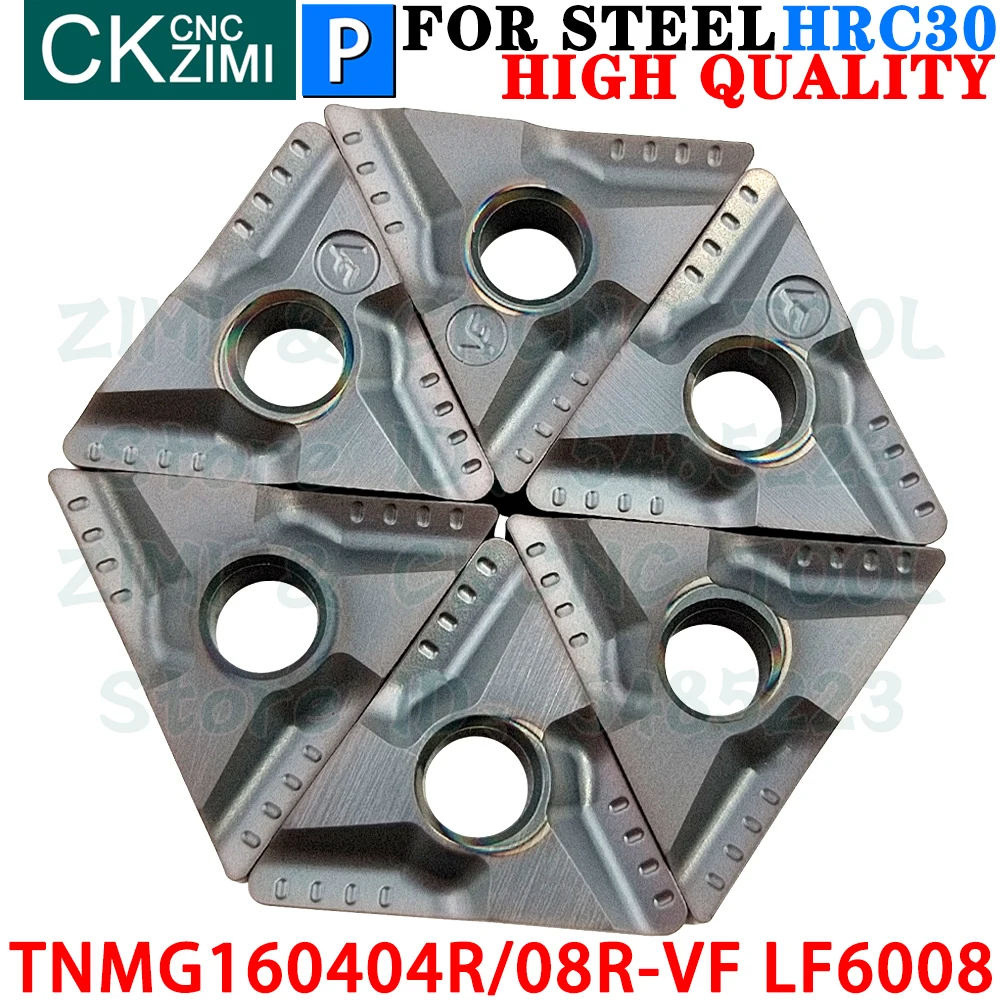 TNMG160404R-VF LF6008 TNMG160408R-VF LF6008 Carbide Inserts Slotting Grooving Inserts Turning tool inserts CNC Metal Lathe Tools