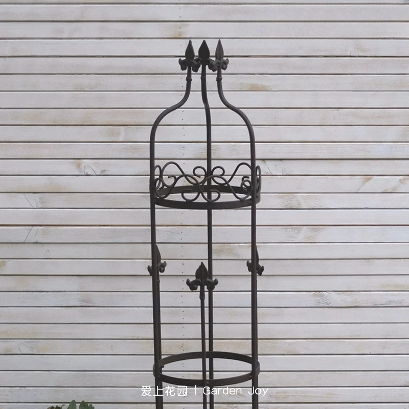 Climbing vine rack garden groceries wrought iron climbing flower rack clematis tortoise shell fence door