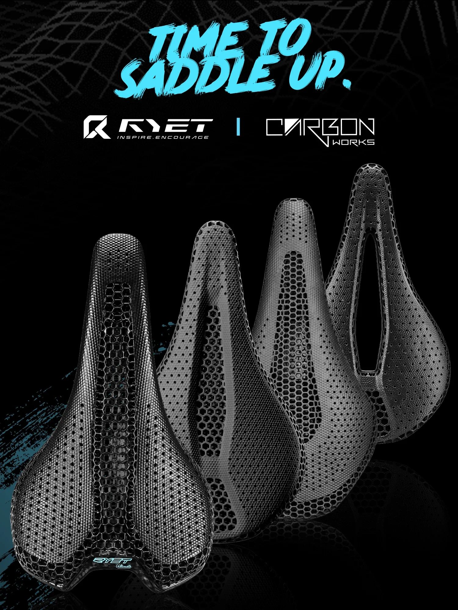 AliExpress Lexon RYET Ultra Full Carbon 3D Printed 145mm Bike Saddle  205g 7*9 High Modulus Carbon Fiber Base MTB Mountain Cycling Seat  Parts