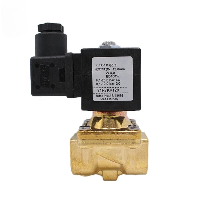 for 21H7KV120 21H8KV120 21H9KV180 3/8inch Solenoid valve 2/2 way N.C. With pilot control for water