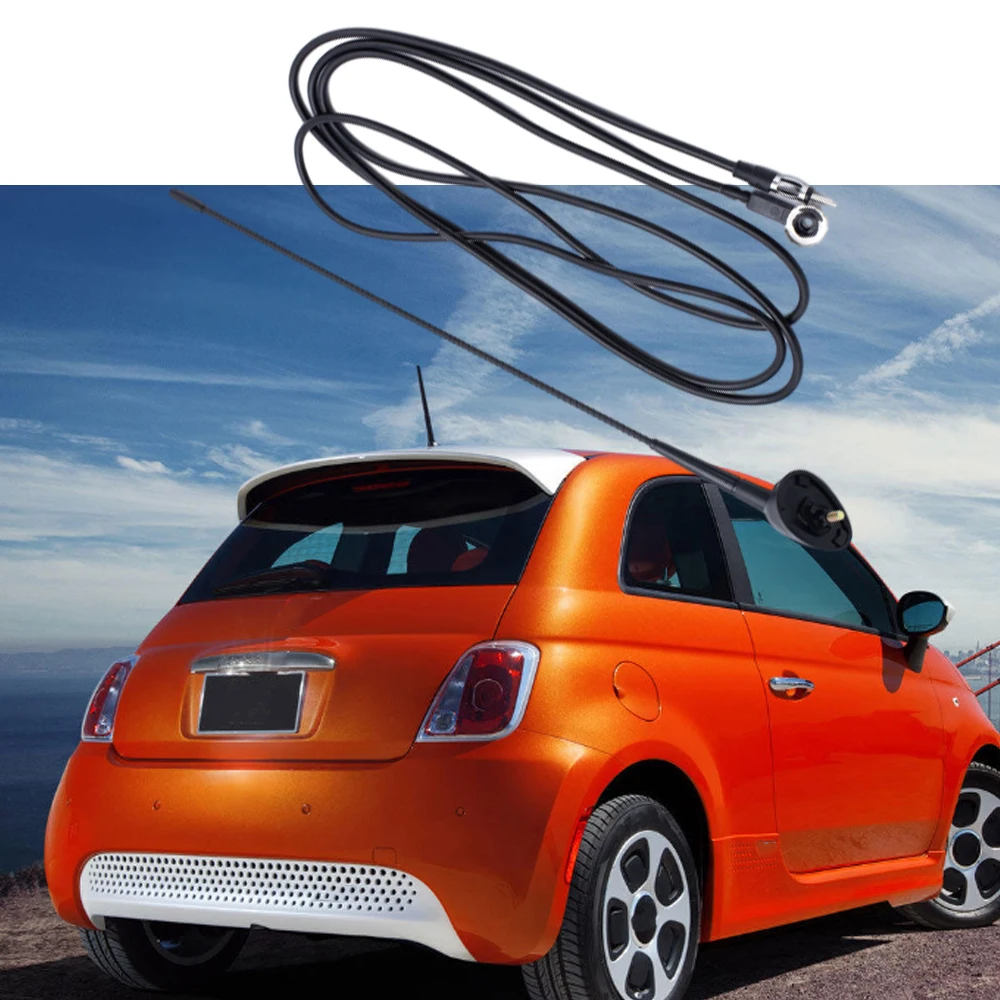 Antenne aérienne montée sur le toit avant, mât à visser amovible adapté à la Fiat Punto Seicento Bravo Brava Doblo Ducato
