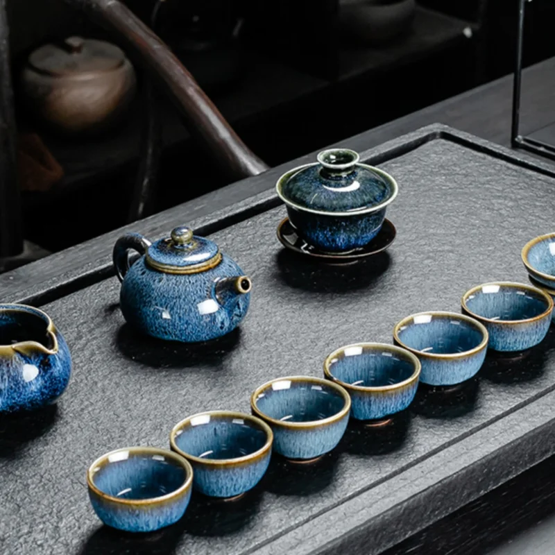 Chinese-style Jianzhan tea set Kung Fu ceramic tea cup