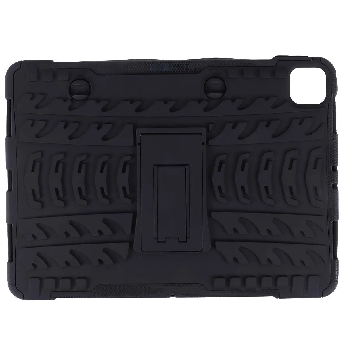 Heavy Duty 11 Tablet Shell Cover with Built in Holder Horizontal Viewing Support Full Dust Proof Black
