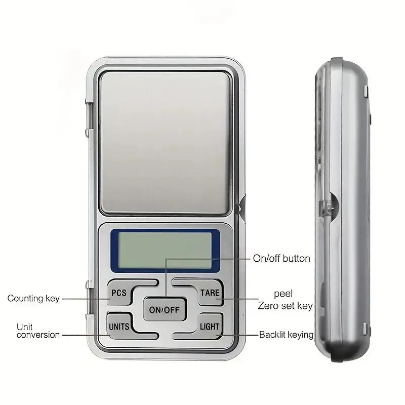 Digital Scale for Gold Sterling Silver Jewelry Scales Balance Gram Electronic Scales 100g/200g/300g/500g x 0.01g Mini Pocket