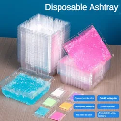 10/25/50PS disposable ashtray Prevent ash remove odor water soluble film smoke sand ointment an vehicle mounted office household