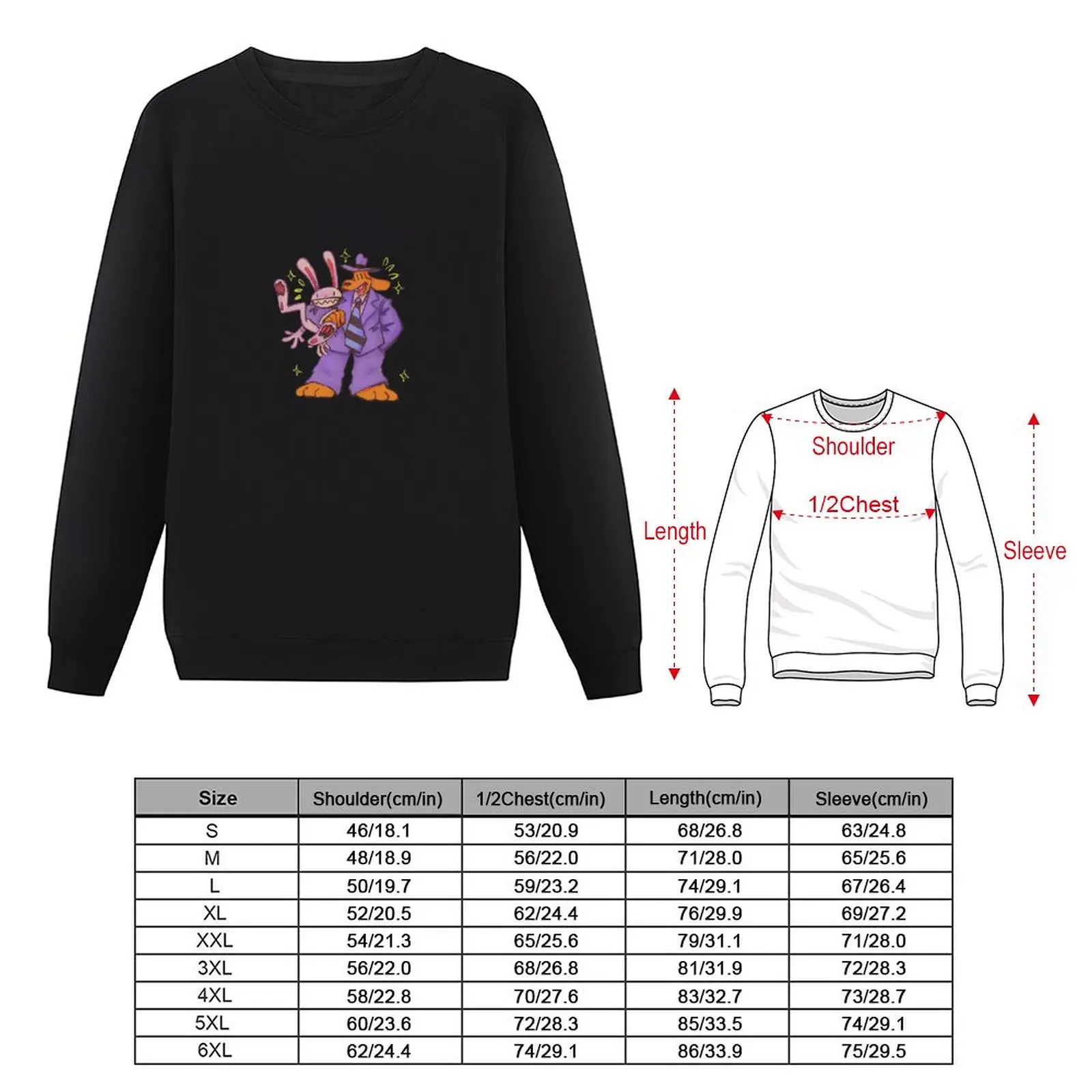 Sam and Max! Pullover Hoodie anime clothes men clothing hooded sweatshirt for men