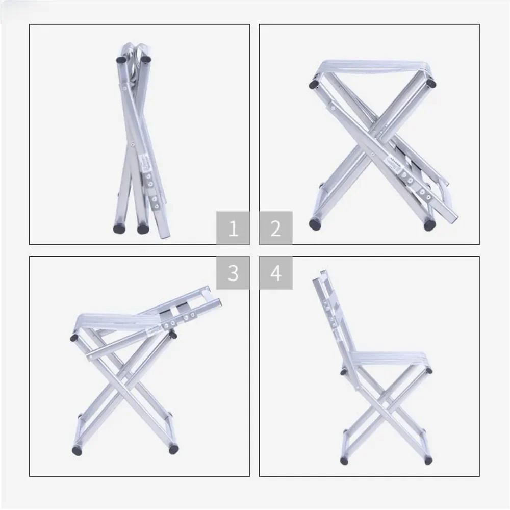 High Quality  Folding Chair Lightweight Reinforced Thicker Steel Tube Beach Chair Outdoor Camping Chairs Outdoor Furniture