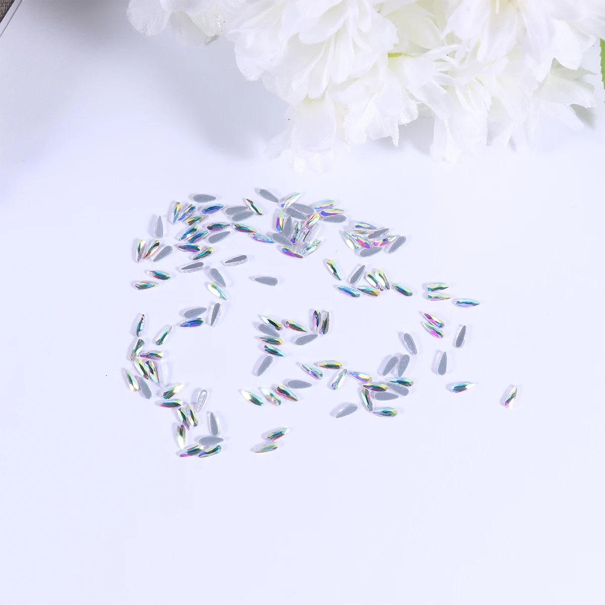 

144pcs Shaped Rhinestones Shiny Diy Nail Art Decorations Multi Color Crystal Ornaments For Home Salon Use Nail Art