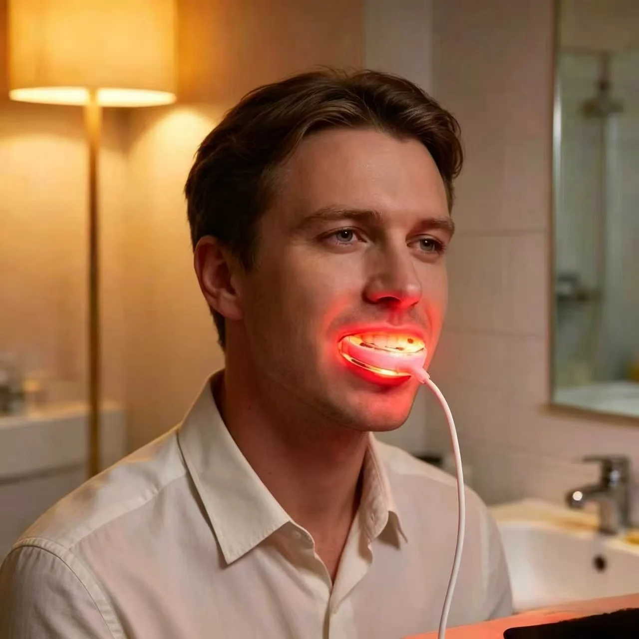 Near Infrared 32pcs 625nm Red LED Light Therapy for Skin Care Canker Sore Mouth use for teeth sensitive