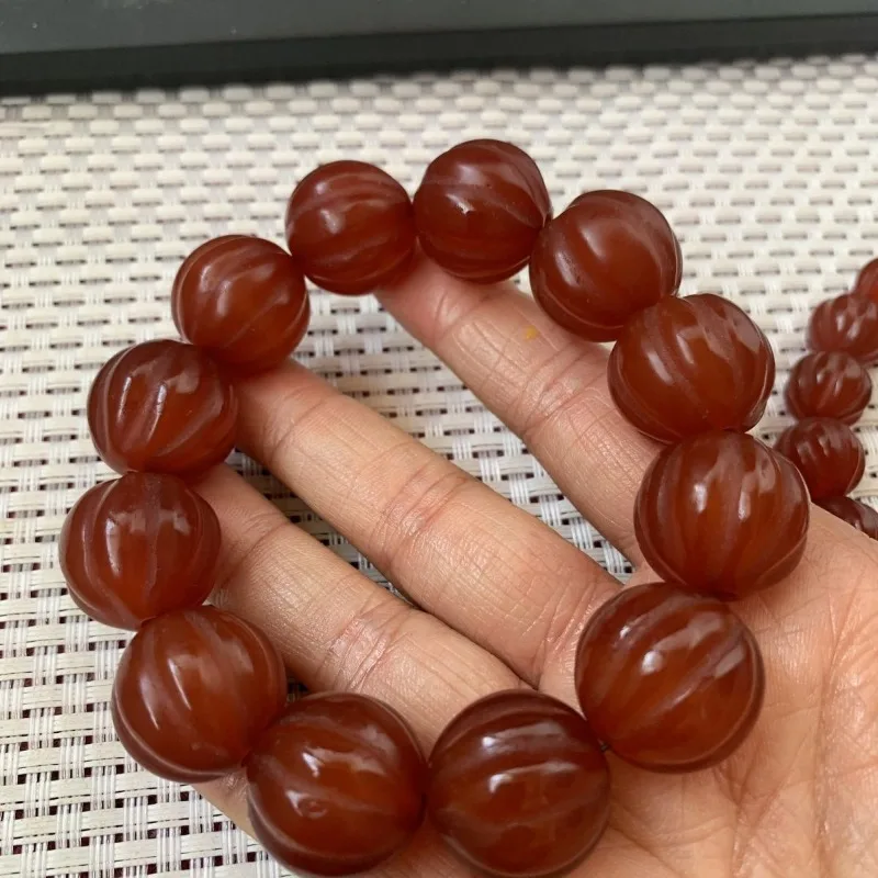 

Natural Agate Round Bead Bracelet Bracelet Men's and Women's Jewelry Gifts