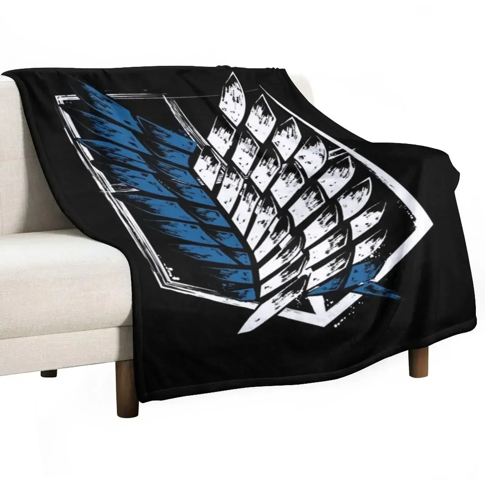 

Scouting Legion (SNK) Throw Blanket Warm Accent Blanket for Living Room Decoration