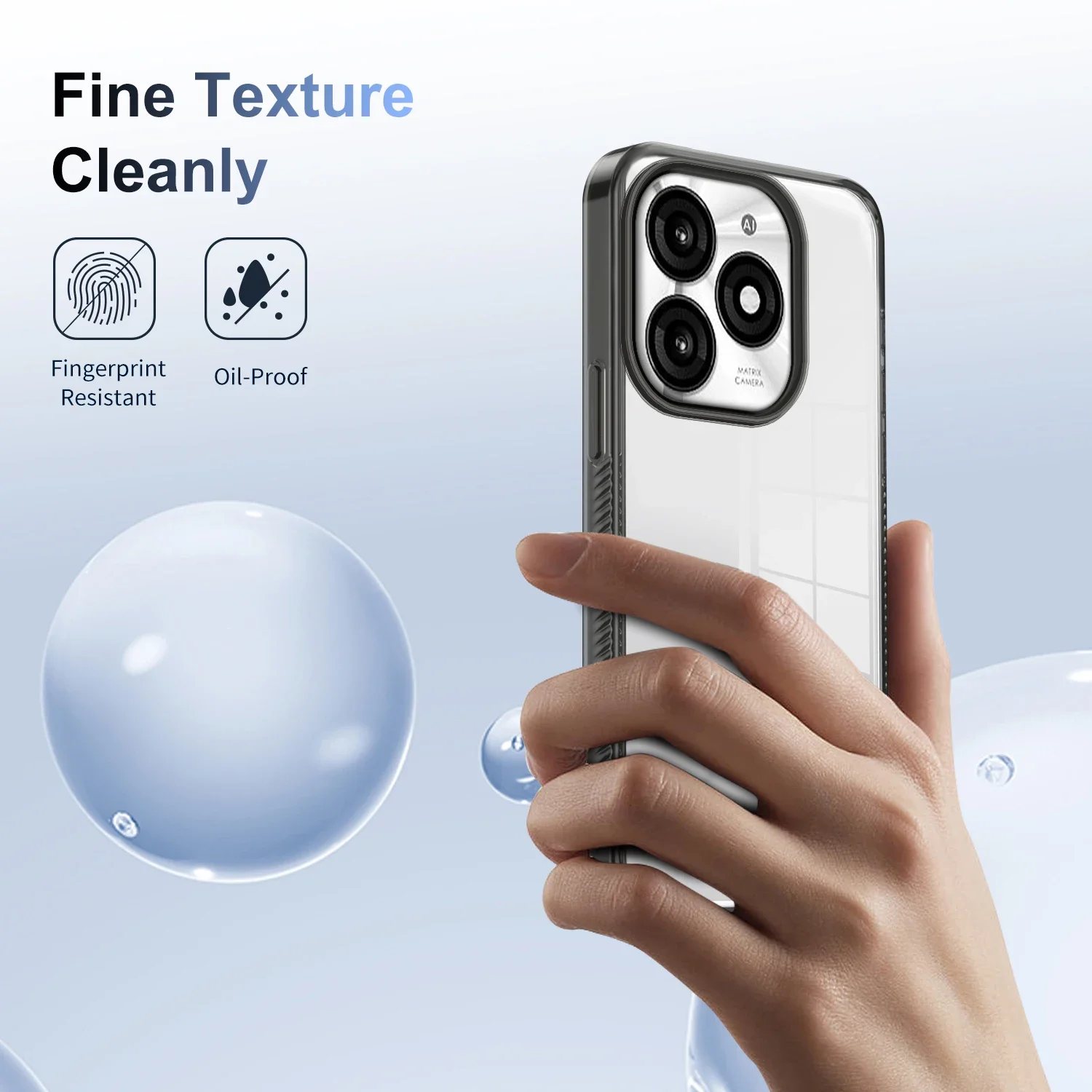 Luxury Transparent HD Silicone Antiskid Protection Case for ITEL S23 S23 Plus A70 4G 5G Protector Bumper Back Cover