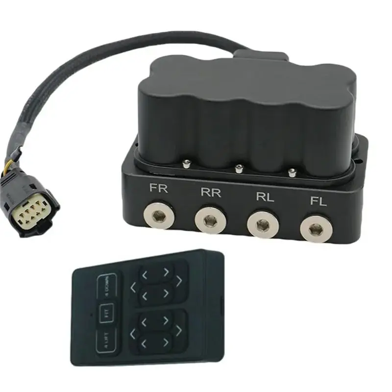 Air Ride Suspension Valveblock Waterproof 200 Psi For Car Truck And Trailer Solenoid Valve Manifold With Remote Control