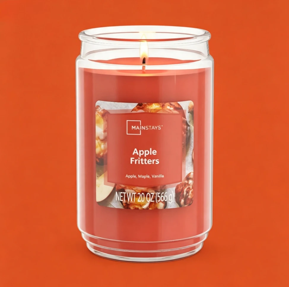 Candle Making Glass Jars - Niebiesko-różowa jednopalnikowa zapachowa świeca w szklanym