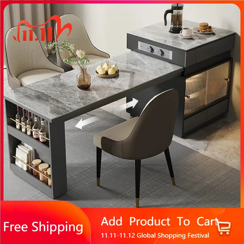 

Aesthetic Regale Dining Table Set 4 Chairs Modern Design Black Storage Utility Lslands Rack Princess Muebles Unique Furniture