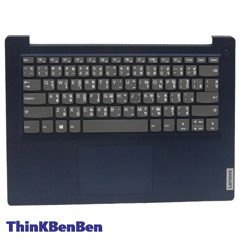 TH Thai Blue Keyboard Upper Case Palmrest Shell Cover For Lenovo Ideapad 3 14 ADA05 IIL05 ARE05 IGL05 14IML05 14ITL05 5CB1C05075