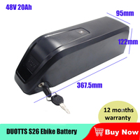 Electric Bike Battery 48V 15Ah 17.5Ah 20Ah 720Wh 960Wh Li-ion Battery for DUOTTS S26 C29 N26 Electric Bike Bicycle free charger