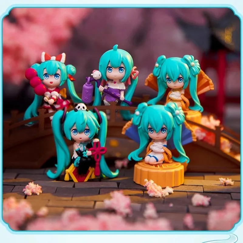 

Hatsuesmikuse Dolls Born From A Vision of Future Music Praying Crystal Ball Series Action Figures Gift Desktop Decorations