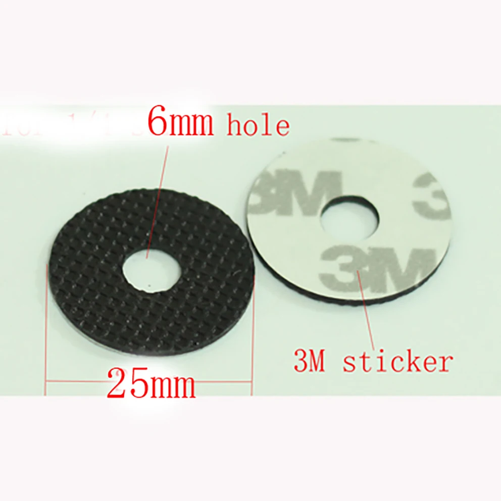 Two 25mm Rubber Washer with 6mm Hole and 3M adhesive for Tripod / Bracket/5D2 (pack of Two) 1/4