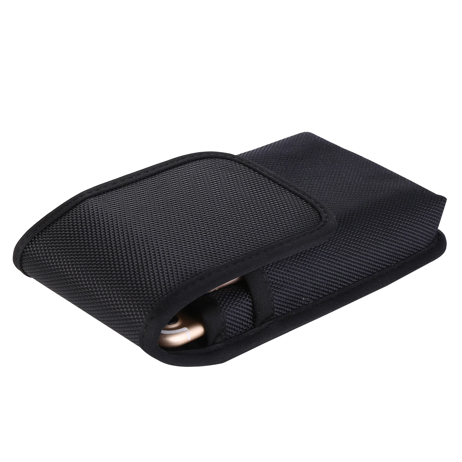 Universal High-quality Nylon Fabric Double Layer Phone Case Pouch for 5.5-7.0 Inches Mobile Phones